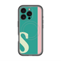 スリムプロテクションプレミアムケース with MagSafe［ オリジナル - initial color line - S green ］