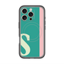 スリムプロテクションプレミアムケース with MagSafe［ オリジナル - initial color line - S green ］
