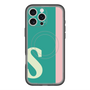 スリムプロテクションプレミアムケース with MagSafe［ オリジナル - initial color line - S green ］