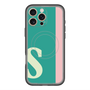 スリムプロテクションプレミアムケース with MagSafe［ オリジナル - initial color line - S green ］