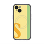 スリムプロテクションプレミアムケース with MagSafe［ オリジナル - initial color line - S yellow ］