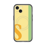 スリムプロテクションプレミアムケース with MagSafe［ オリジナル - initial color line - S yellow ］