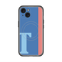 スリムプロテクションプレミアムケース with MagSafe［ オリジナル - initial color line - T blue ］