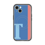 スリムプロテクションプレミアムケース with MagSafe［ オリジナル - initial color line - T blue ］