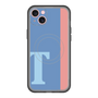 スリムプロテクションプレミアムケース with MagSafe［ オリジナル - initial color line - T blue ］