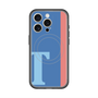 スリムプロテクションプレミアムケース with MagSafe［ オリジナル - initial color line - T blue ］
