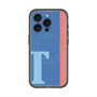 スリムプロテクションプレミアムケース with MagSafe［ オリジナル - initial color line - T blue ］