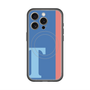 スリムプロテクションプレミアムケース with MagSafe［ オリジナル - initial color line - T blue ］