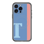 スリムプロテクションプレミアムケース with MagSafe［ オリジナル - initial color line - T blue ］