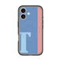 スリムプロテクションプレミアムケース with MagSafe［ オリジナル - initial color line - T blue ］