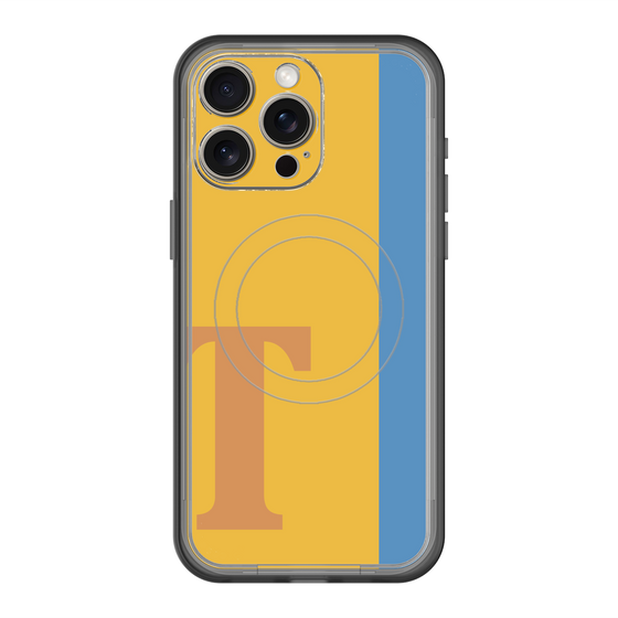 スリムプロテクションプレミアムケース with MagSafe［ オリジナル - initial color line - T orange ］