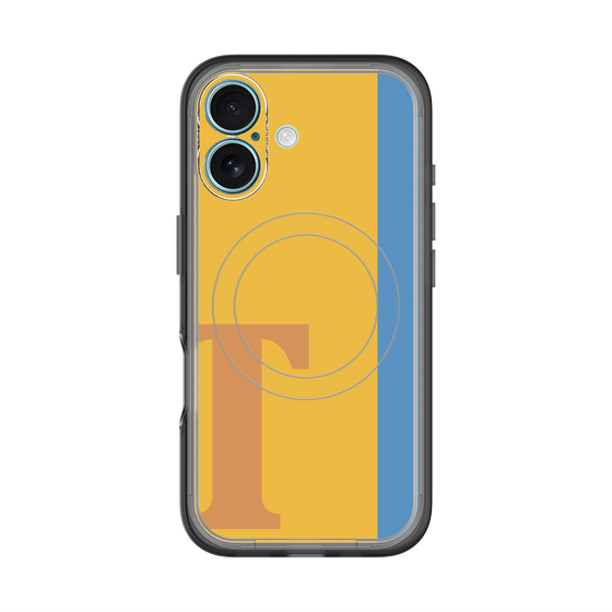 スリムプロテクションプレミアムケース with MagSafe［ オリジナル - initial color line - T orange ］
