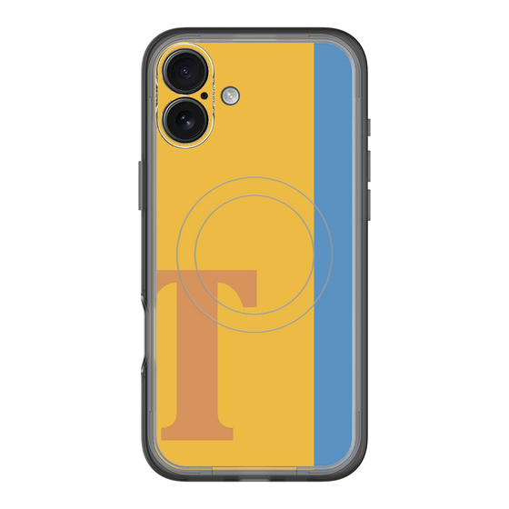 スリムプロテクションプレミアムケース with MagSafe［ オリジナル - initial color line - T orange ］