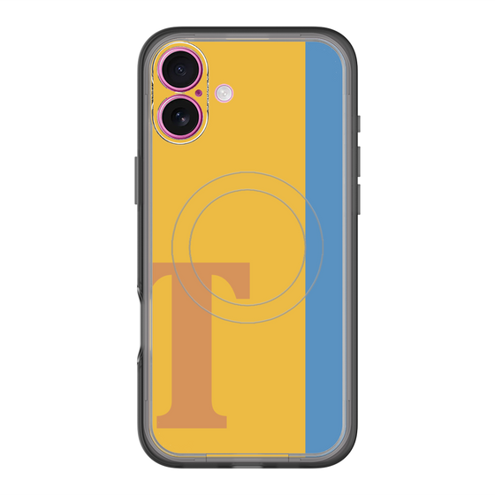 スリムプロテクションプレミアムケース with MagSafe［ オリジナル - initial color line - T orange ］