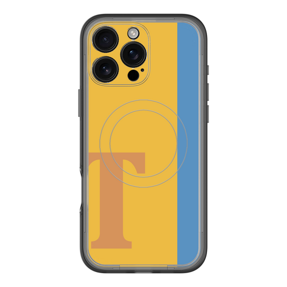 スリムプロテクションプレミアムケース with MagSafe［ オリジナル - initial color line - T orange ］
