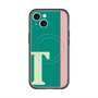 スリムプロテクションプレミアムケース with MagSafe［ オリジナル - initial color line - T green ］
