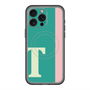 スリムプロテクションプレミアムケース with MagSafe［ オリジナル - initial color line - T green ］
