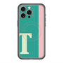 スリムプロテクションプレミアムケース with MagSafe［ オリジナル - initial color line - T green ］
