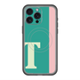 スリムプロテクションプレミアムケース with MagSafe［ オリジナル - initial color line - T green ］