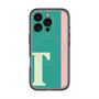 スリムプロテクションプレミアムケース with MagSafe［ オリジナル - initial color line - T green ］