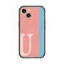 スリムプロテクションプレミアムケース with MagSafe［ オリジナル - initial color line - U pink ］