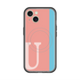 スリムプロテクションプレミアムケース with MagSafe［ オリジナル - initial color line - U pink ］