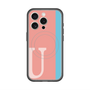 スリムプロテクションプレミアムケース with MagSafe［ オリジナル - initial color line - U pink ］