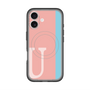 スリムプロテクションプレミアムケース with MagSafe［ オリジナル - initial color line - U pink ］