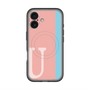 スリムプロテクションプレミアムケース with MagSafe［ オリジナル - initial color line - U pink ］
