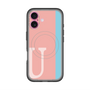 スリムプロテクションプレミアムケース with MagSafe［ オリジナル - initial color line - U pink ］