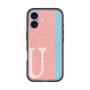 スリムプロテクションプレミアムケース with MagSafe［ オリジナル - initial color line - U pink ］