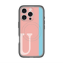 スリムプロテクションプレミアムケース with MagSafe［ オリジナル - initial color line - U pink ］