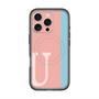 スリムプロテクションプレミアムケース with MagSafe［ オリジナル - initial color line - U pink ］