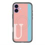 スリムプロテクションプレミアムケース with MagSafe［ オリジナル - initial color line - U pink ］