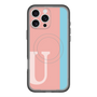 スリムプロテクションプレミアムケース with MagSafe［ オリジナル - initial color line - U pink ］