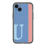 スリムプロテクションプレミアムケース with MagSafe［ オリジナル - initial color line - U blue ］