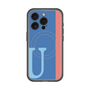 スリムプロテクションプレミアムケース with MagSafe［ オリジナル - initial color line - U blue ］
