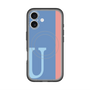 スリムプロテクションプレミアムケース with MagSafe［ オリジナル - initial color line - U blue ］