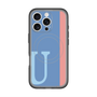スリムプロテクションプレミアムケース with MagSafe［ オリジナル - initial color line - U blue ］