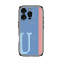 スリムプロテクションプレミアムケース with MagSafe［ オリジナル - initial color line - U blue ］