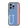 スリムプロテクションプレミアムケース with MagSafe［ オリジナル - initial color line - U blue ］