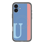 スリムプロテクションプレミアムケース with MagSafe［ オリジナル - initial color line - U blue ］