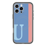 スリムプロテクションプレミアムケース with MagSafe［ オリジナル - initial color line - U blue ］