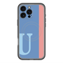 スリムプロテクションプレミアムケース with MagSafe［ オリジナル - initial color line - U blue ］