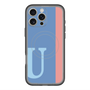スリムプロテクションプレミアムケース with MagSafe［ オリジナル - initial color line - U blue ］