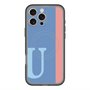 スリムプロテクションプレミアムケース with MagSafe［ オリジナル - initial color line - U blue ］