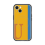 スリムプロテクションプレミアムケース with MagSafe［ オリジナル - initial color line - U orange ］