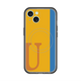 スリムプロテクションプレミアムケース with MagSafe［ オリジナル - initial color line - U orange ］