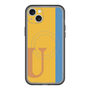 スリムプロテクションプレミアムケース with MagSafe［ オリジナル - initial color line - U orange ］