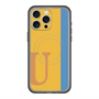スリムプロテクションプレミアムケース with MagSafe［ オリジナル - initial color line - U orange ］